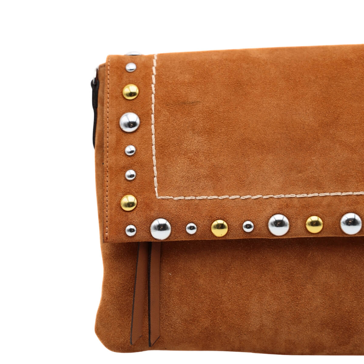 Pochette Gianni Chiarini Elisa caramello in pelle scamosciata
