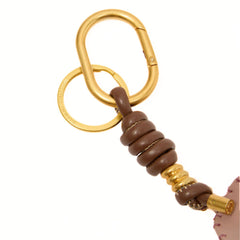 Portachiavi rosa Gianni Chiarini con charm a forma di fiore Desert