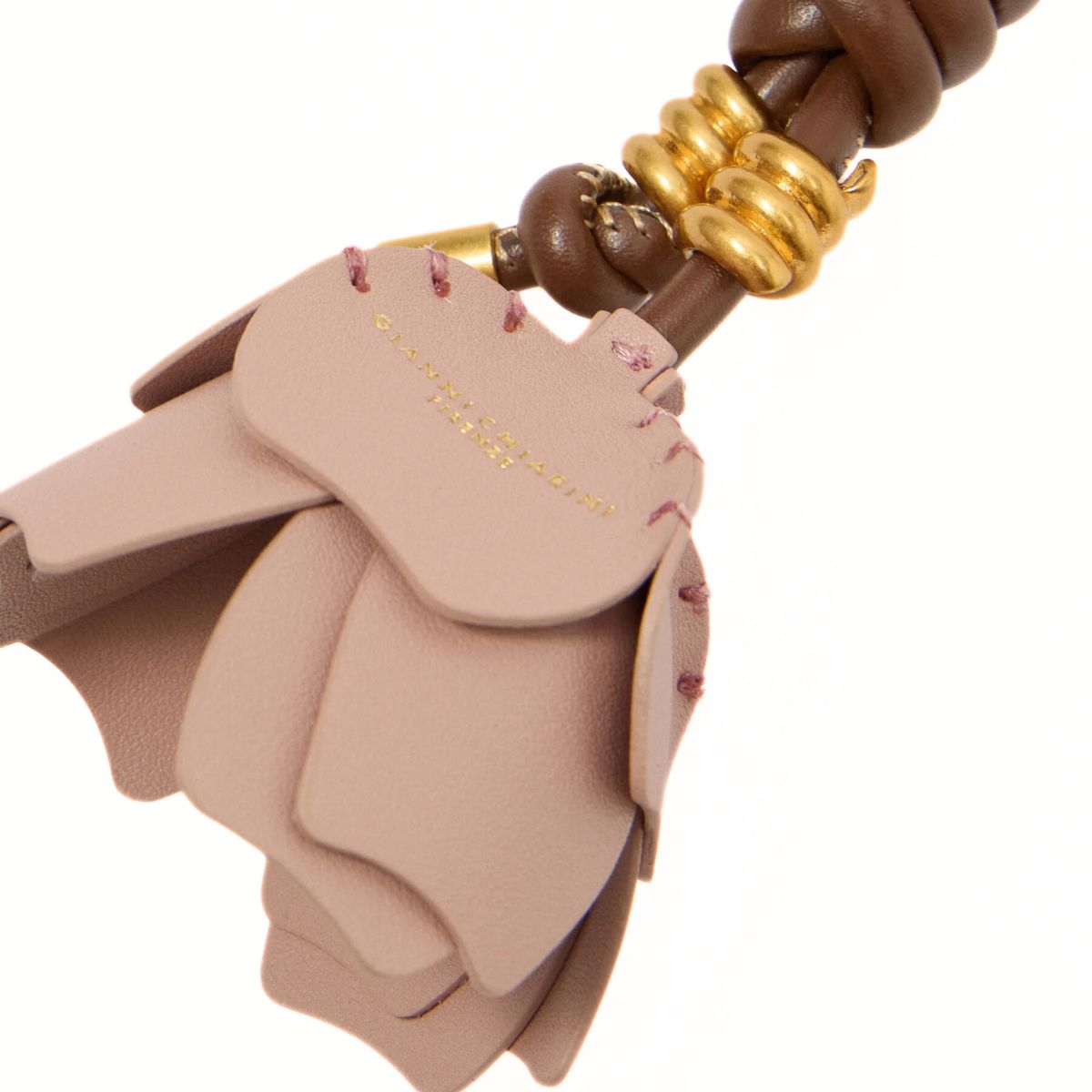 Portachiavi rosa Gianni Chiarini con charm a forma di fiore Desert