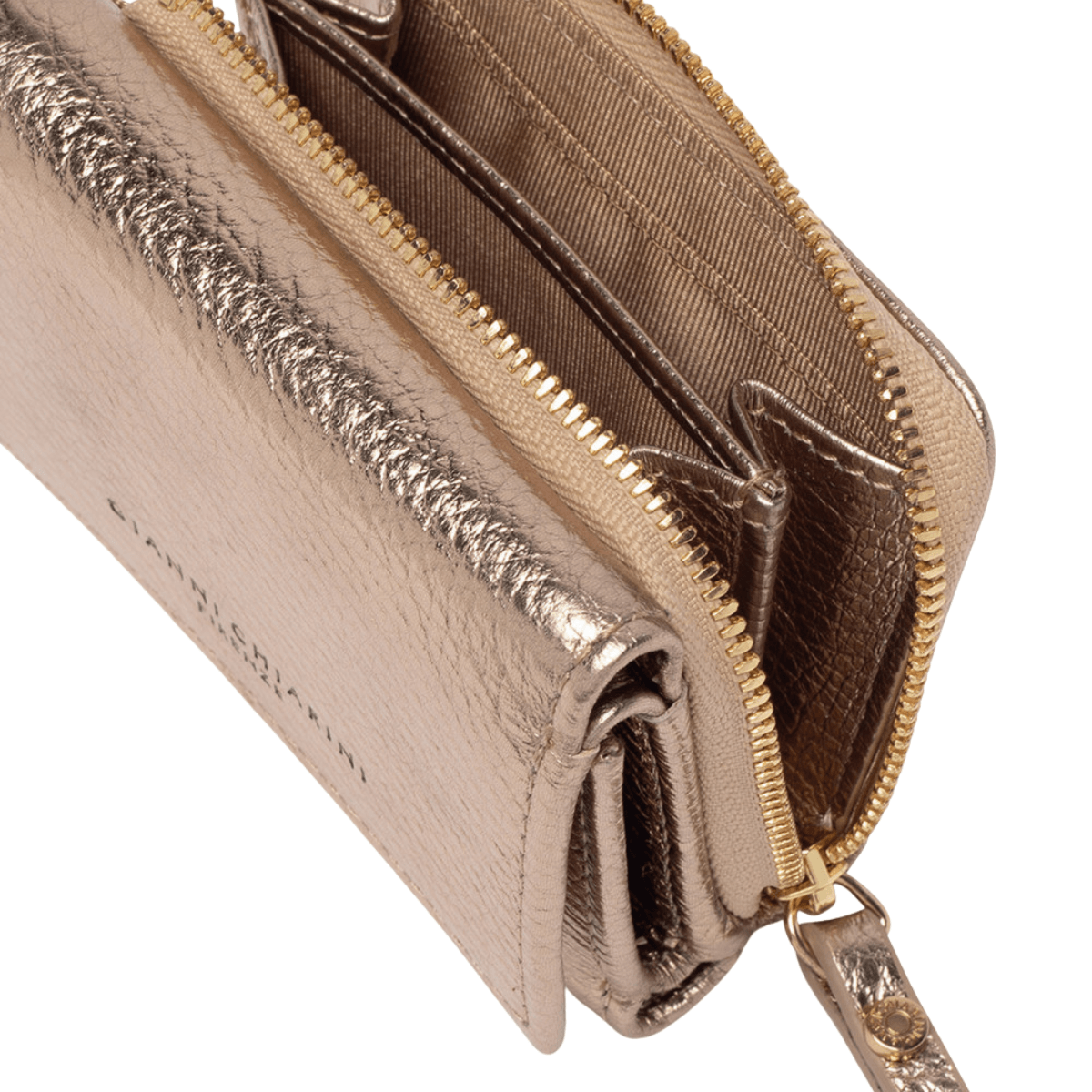 GIANNI CHIARINI PORTAFOGLIO WALLETS DOLLARO W5065 MIRAGE ORO