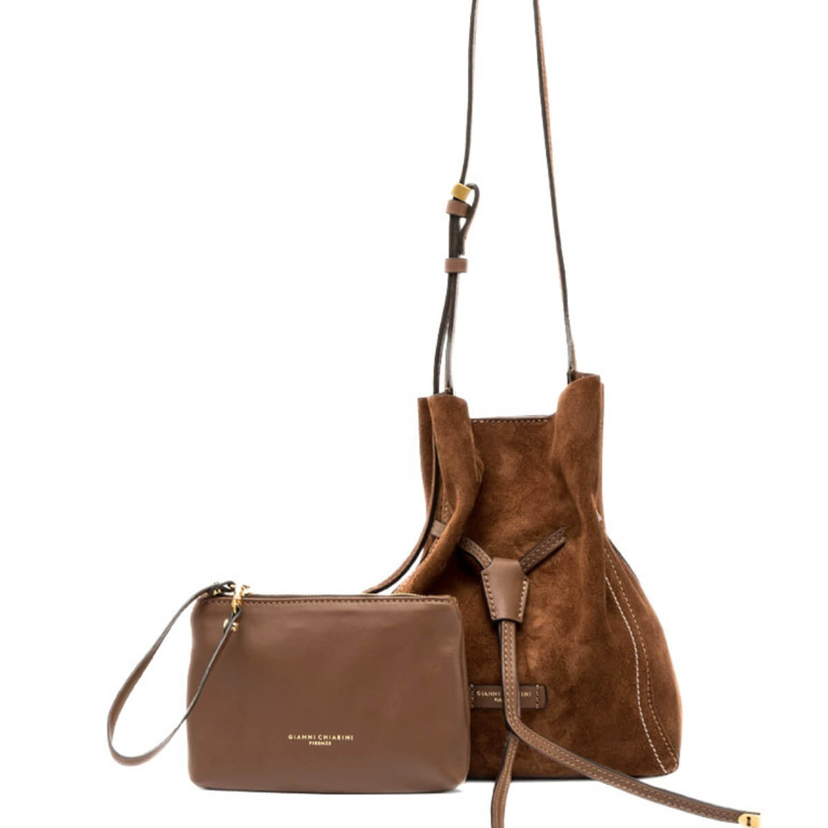 GIANNI CHIARINI SECCHIELLO CAMOSCIO SIENNA 11786 COGNAC