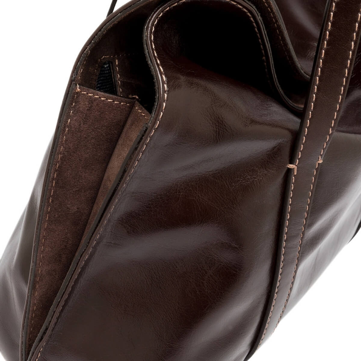 GIANNI CHIARINI SHOPPER MARGHE 11981 ESPRESSO