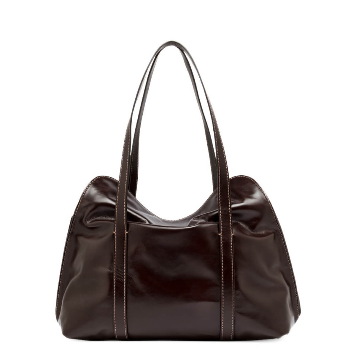 GIANNI CHIARINI SHOPPER MARGHE 11981 ESPRESSO