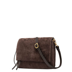 GIANNI CHIARINI TRACOLLA CAMOSCIO THREE 12294 MOKA