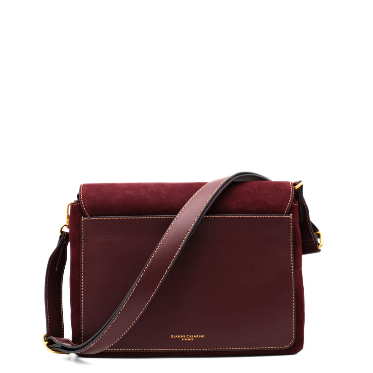 GIANNI CHIARINI TRACOLLA CAMOSCIO THREE 12295 AMARONE