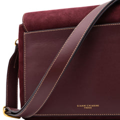 GIANNI CHIARINI TRACOLLA CAMOSCIO THREE 12295 AMARONE