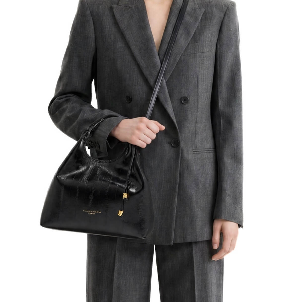 GIANNI CHIARINI DUA BORSA A MANO 12679 NERO