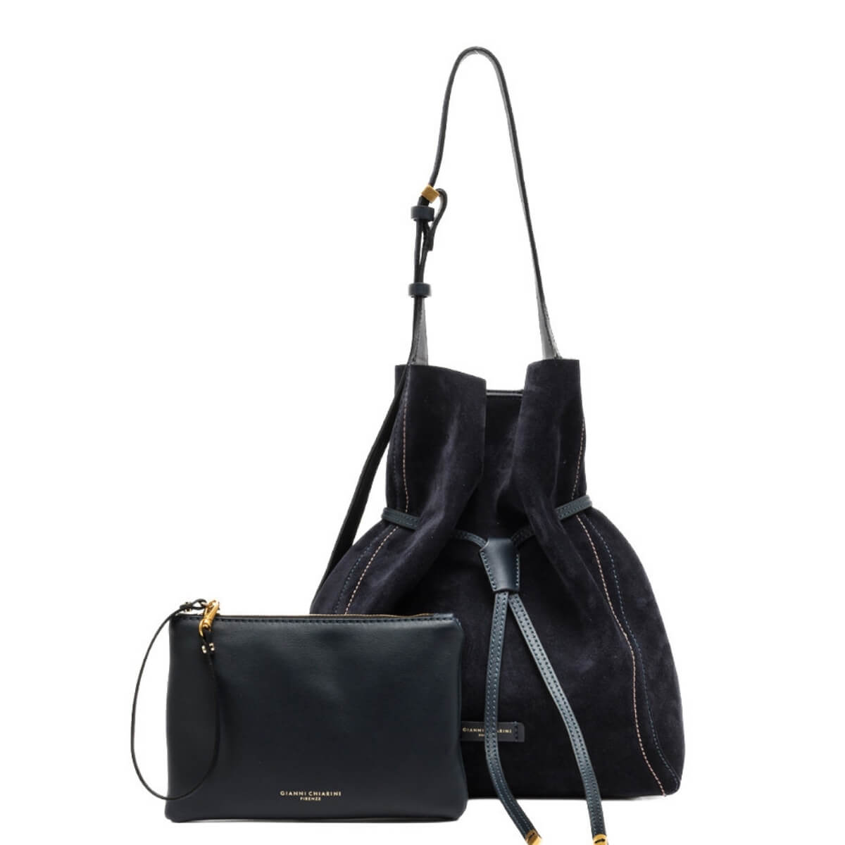 GIANNI CHIARINI SIENNA GRANDE CAMOSCIO 11787 BLU