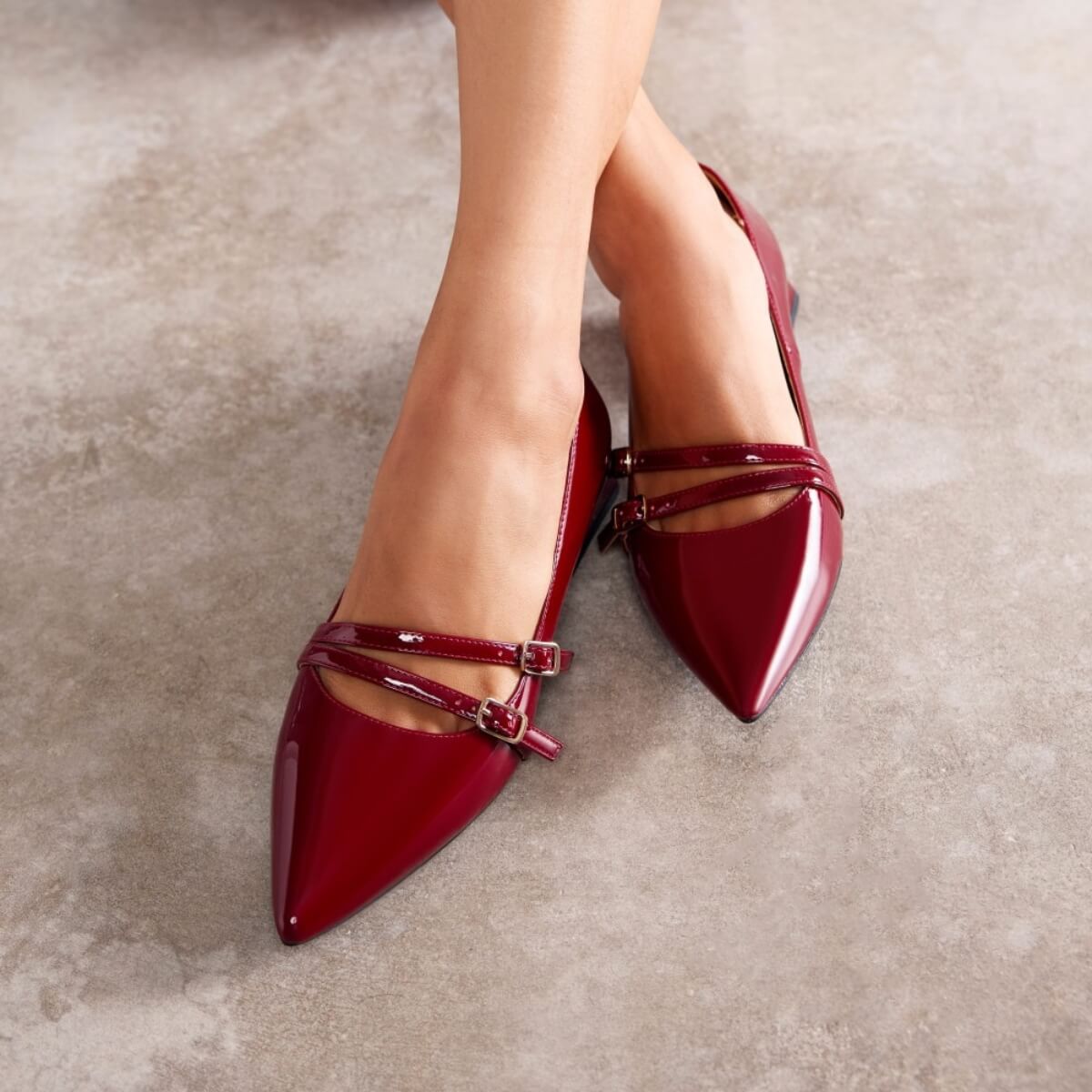 GIOSEPPO BALLERINA VERNICE 76897 ROSSO BORDEAUX