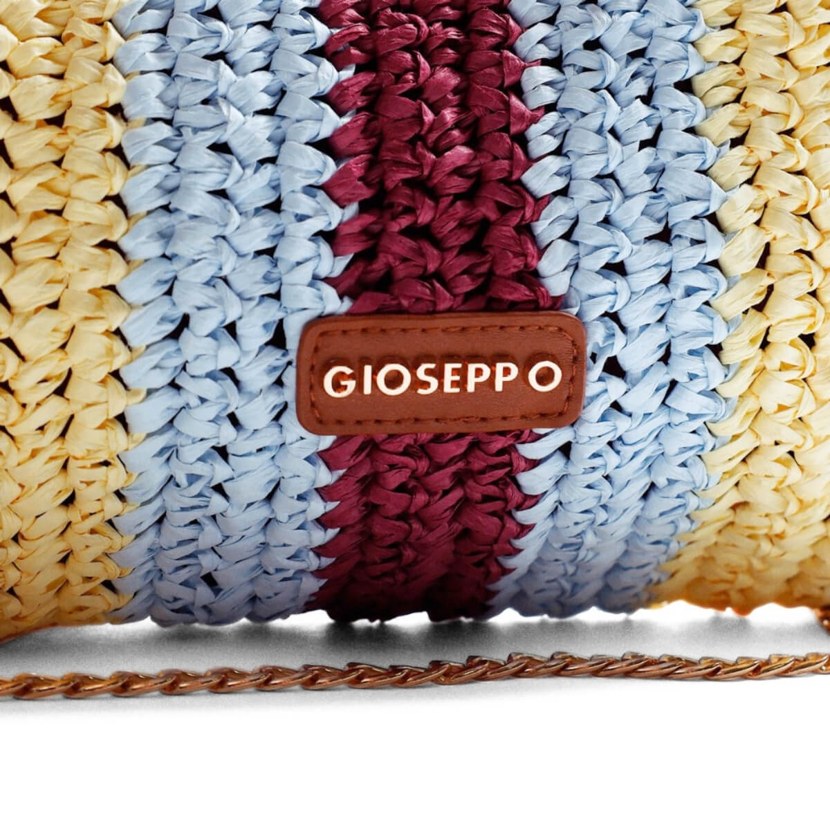 GIOSEPPO POCHETTE INTRECCIO TRICOLOR 78138 BORDEAUX