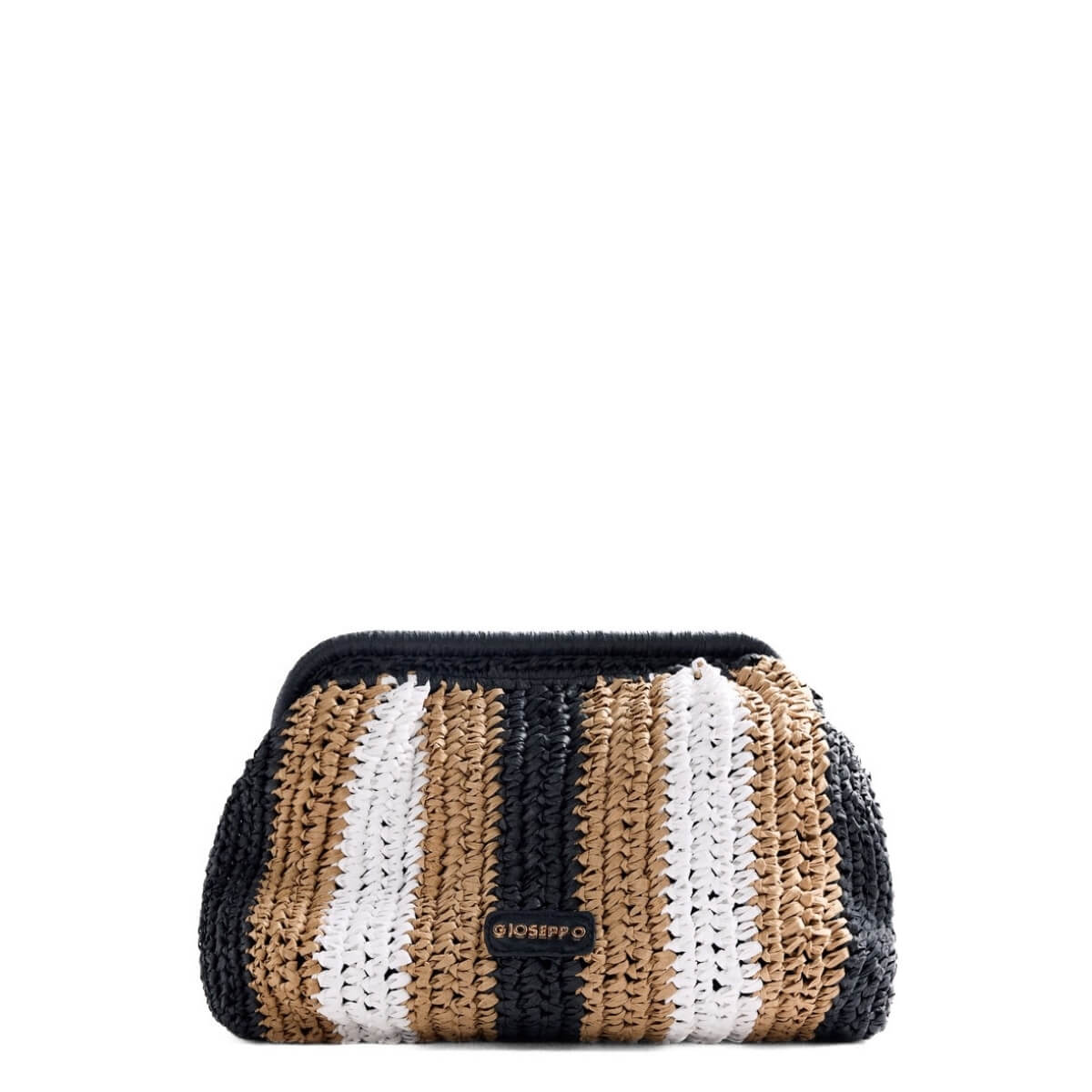GIOSEPPO POCHETTE INTRECCIO TRICOLOR 78138 NERO