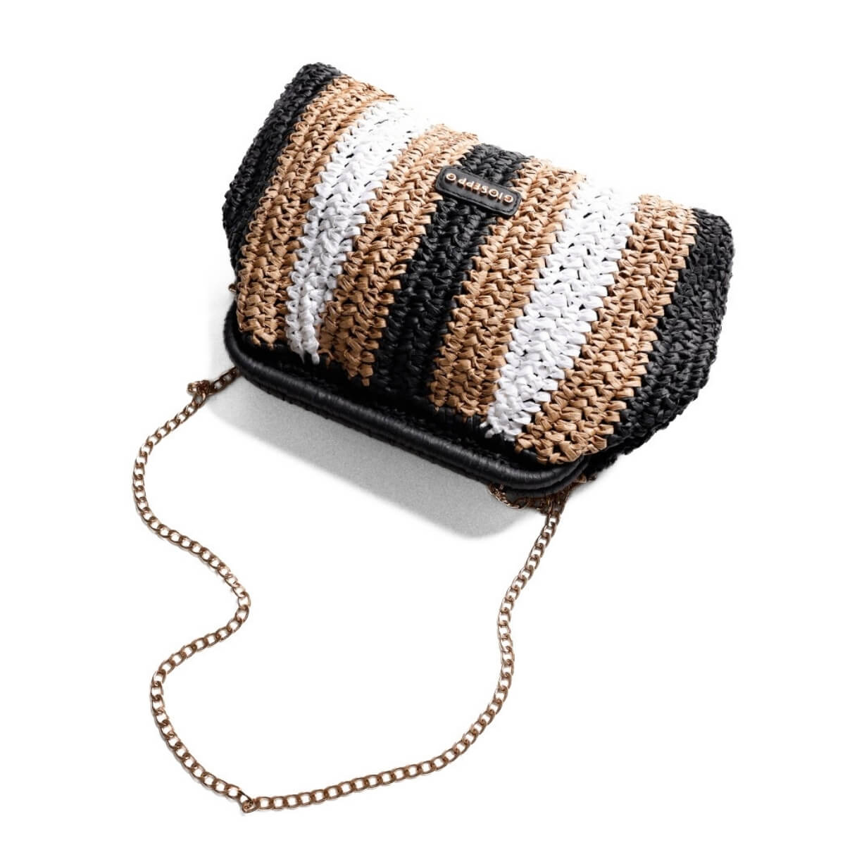 GIOSEPPO POCHETTE INTRECCIO TRICOLOR 78138 NERO