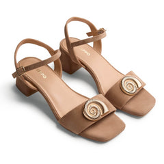 GIOSEPPO SANDALO TACCO 79090 CONCHIGLIA BEIGE