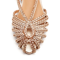 GIOSEPPO SLINGBACK 75440 INTRECCIO PLATINO