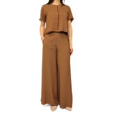 Pantalone Goa Goa Zahara colore cuoio elegante