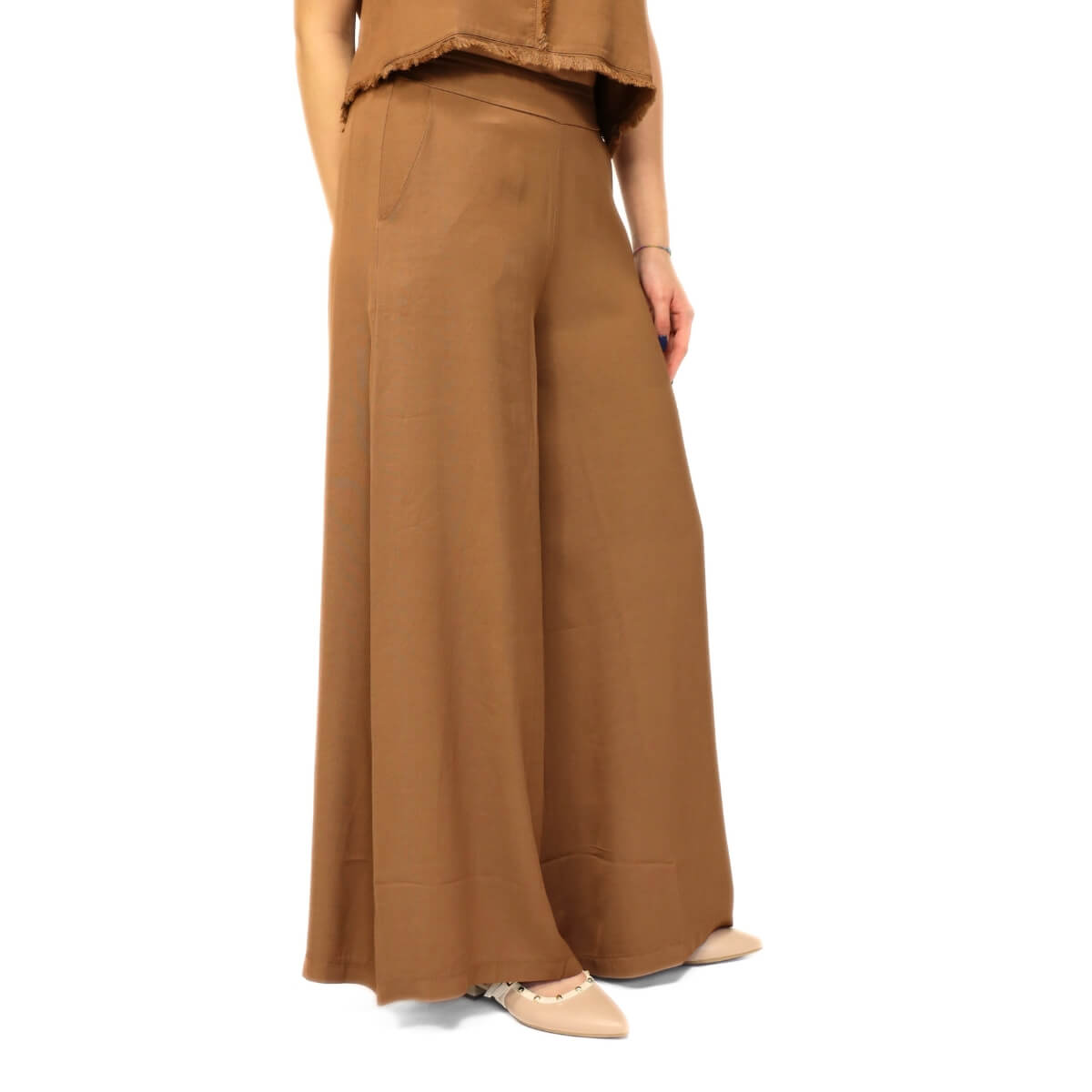 Pantalone Goa Goa Zahara colore cuoio elegante