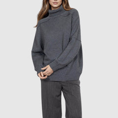 GOA GOA MAGLIONE COLLO ALTO CIELINA GRIGIO