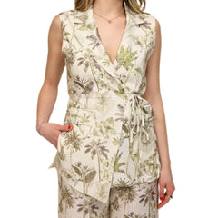 GOA GOA GILET HANSEL BIANCO VERDE