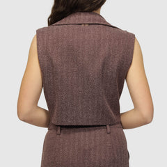 GOA GOA GILET KIRANA BORDEAUX