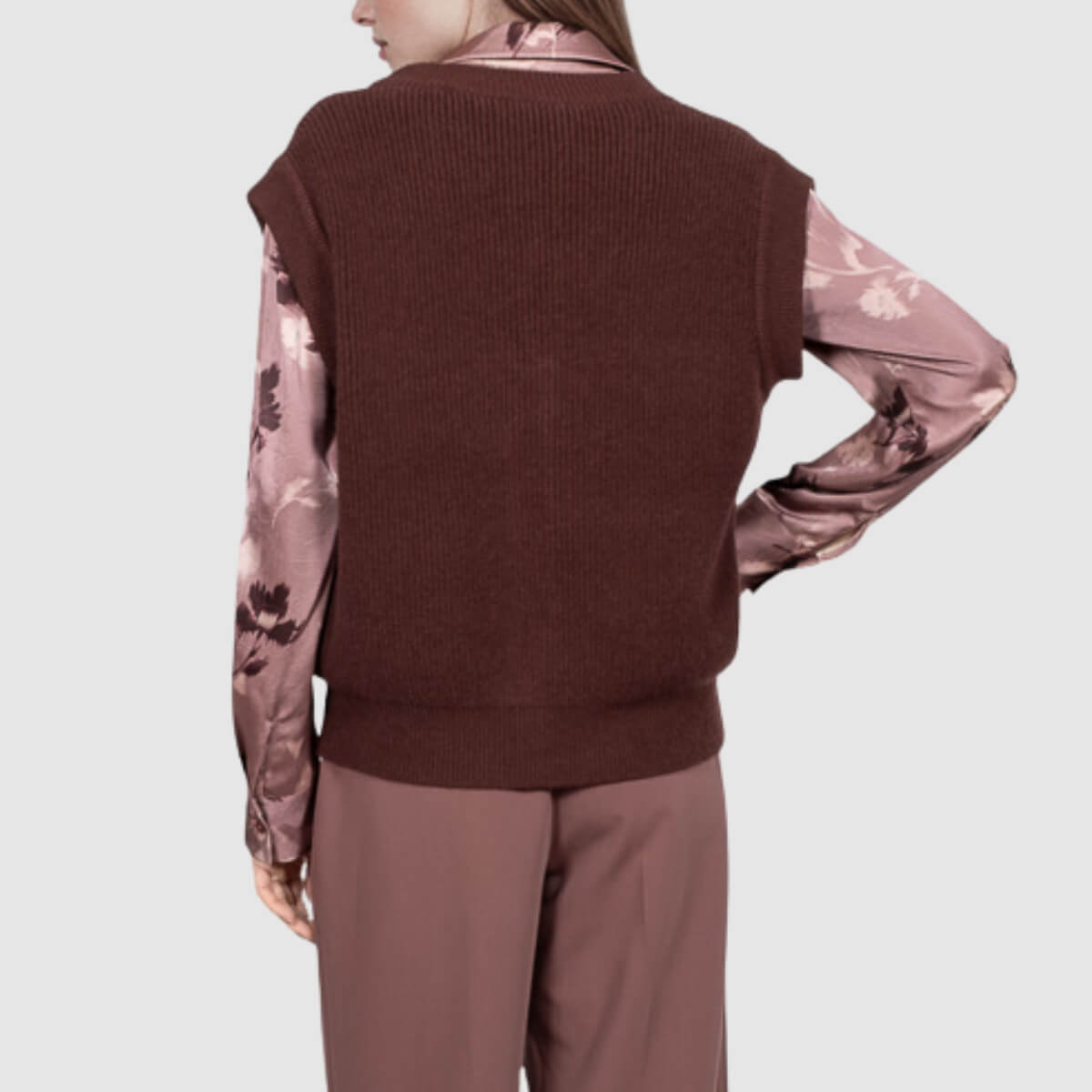 GOA GOA GILET PURITA BORDEAUX