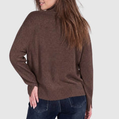 GOA GOA MAGLIONE COLLO ALTO LADURIA MARRONE