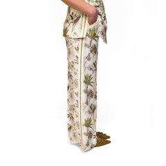 GOA GOA PANTALONE MUJI BIANCO E VERDE