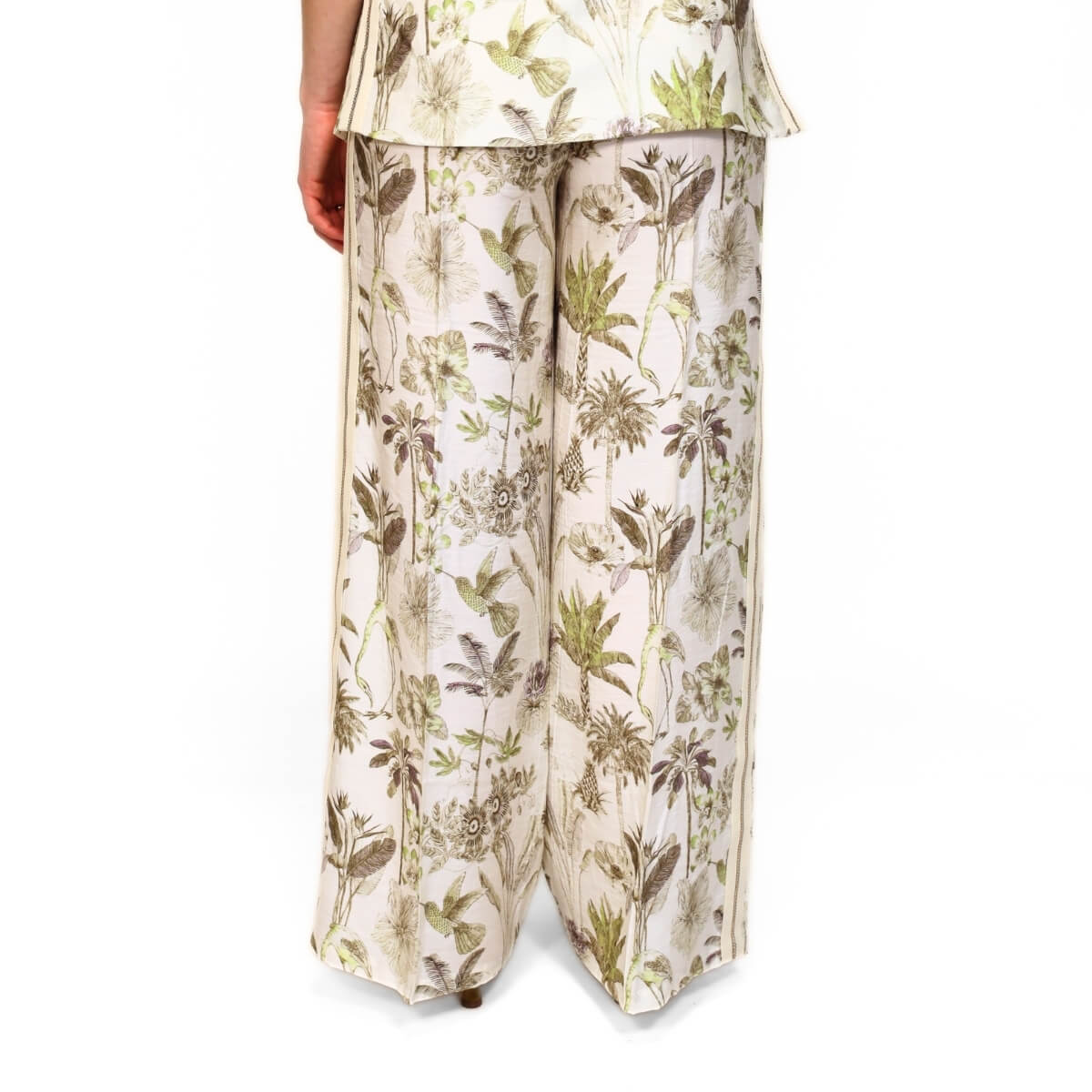 GOA GOA PANTALONE MUJI BIANCO E VERDE