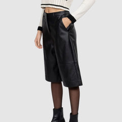 GOA GOA PANTALONI EFFETTO PELLE GAUXA NERO