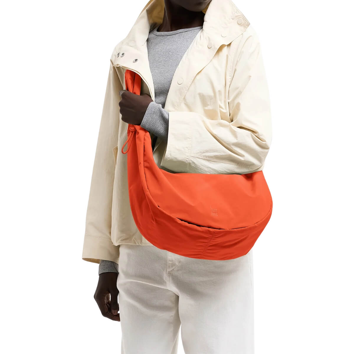 GOT BAG BORSA MOON BAG RUFFLE ARANCIONE CORAL