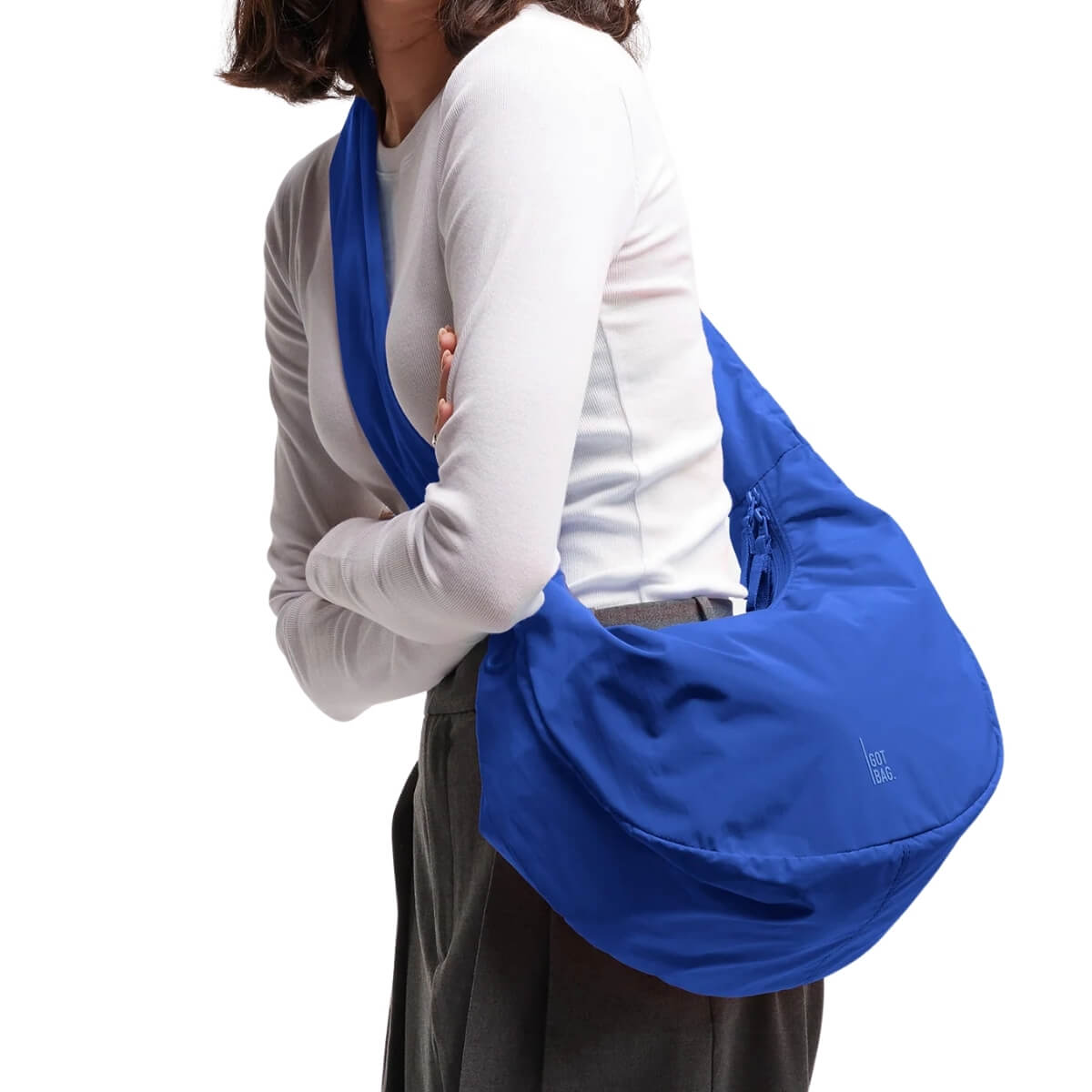 GOT BAG BORSA MOON BAG RUFFLE BLU COBALTO