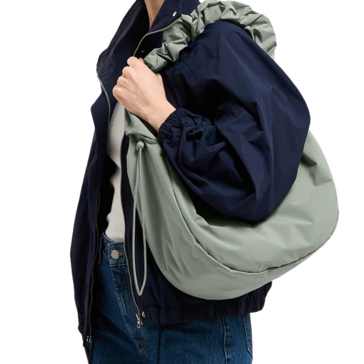 GOT BAG BORSA MOON BAG RUFFLE VERDE SALVIA