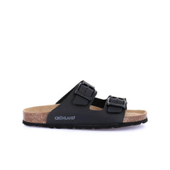 GRÜNLAND CIABATTA FIBBIE CB9952 NERO