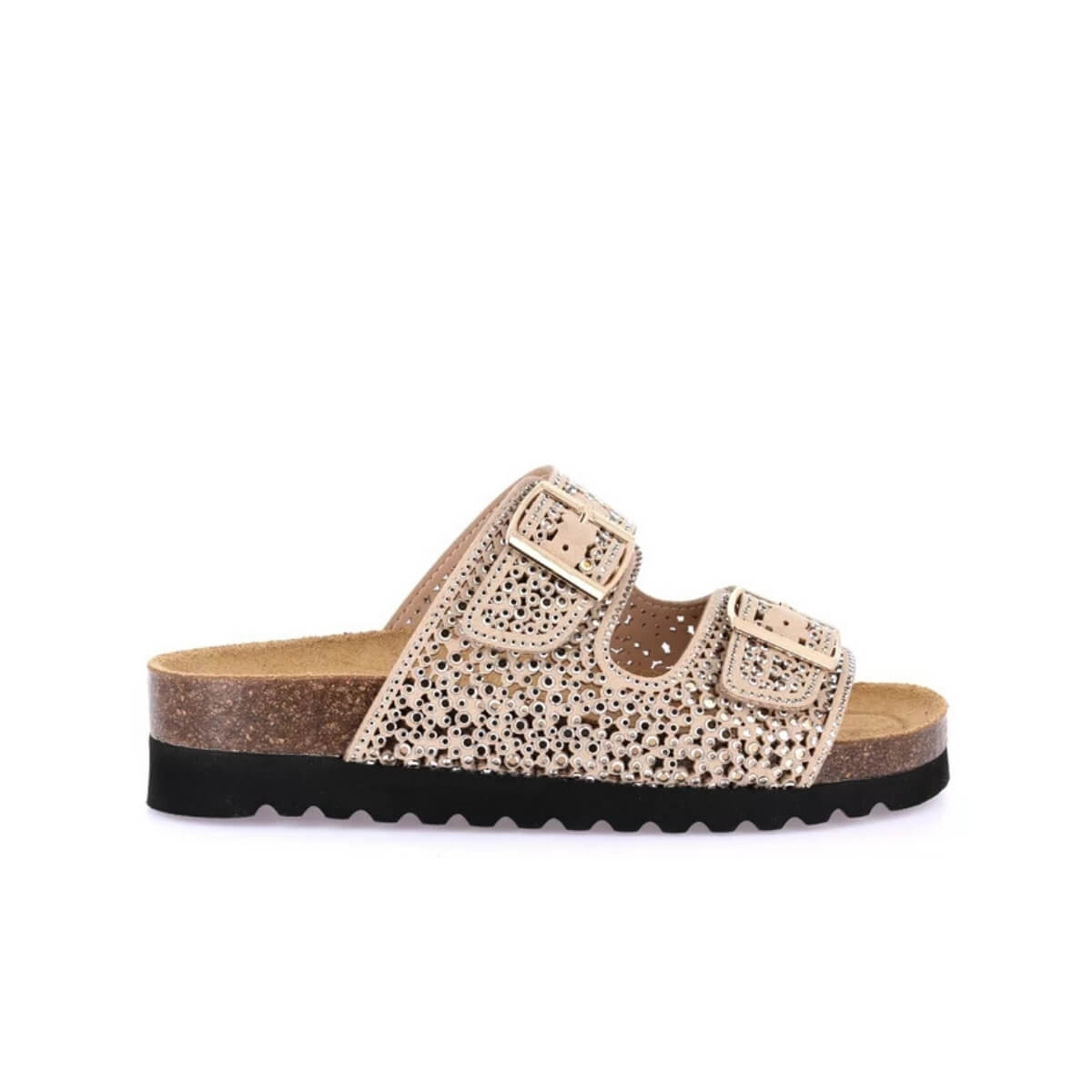 GRÜNLAND CIABATTA HOLA CB1840 GLITTER BEIGE