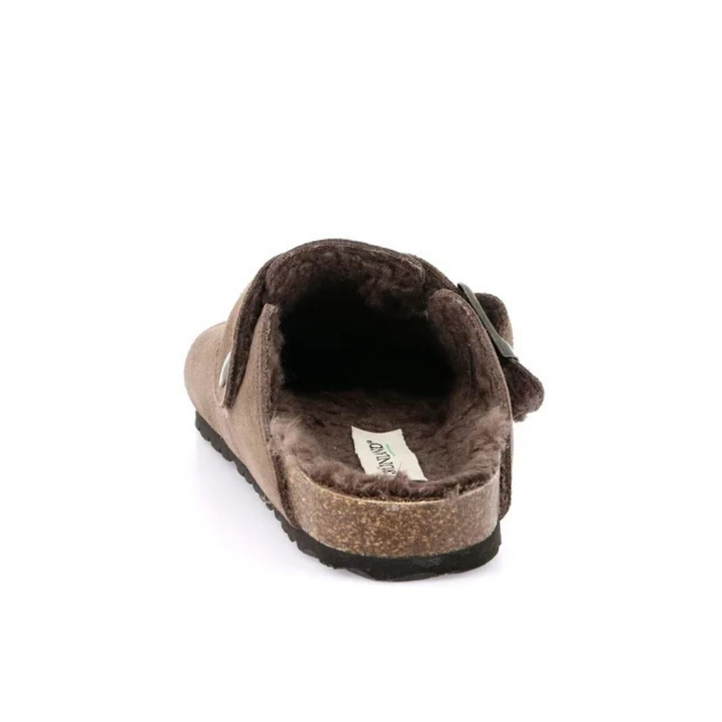 Ciabatta donna Grünland Sara CB2000 Tortora vista laterale.