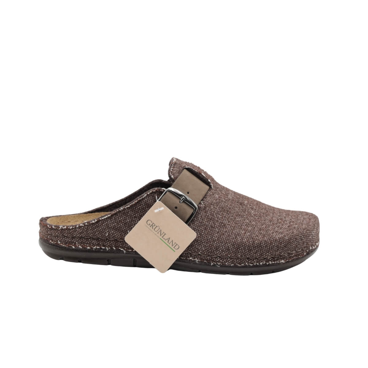 GRÜNLAND CIABATTA CI3390 FIBBIA MARRONE