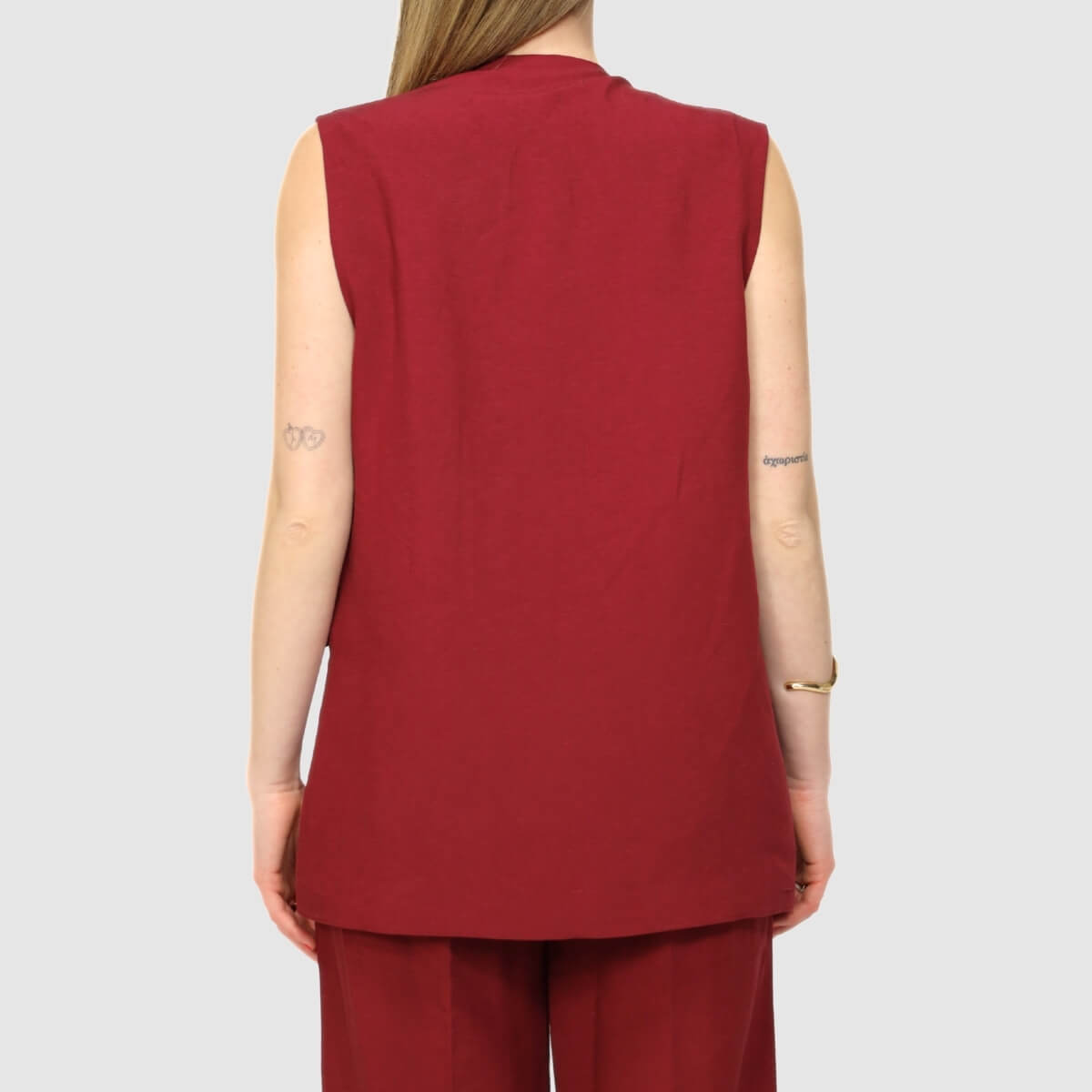 H2O ITALIA GILET LINO WEMORA BORDEAUX