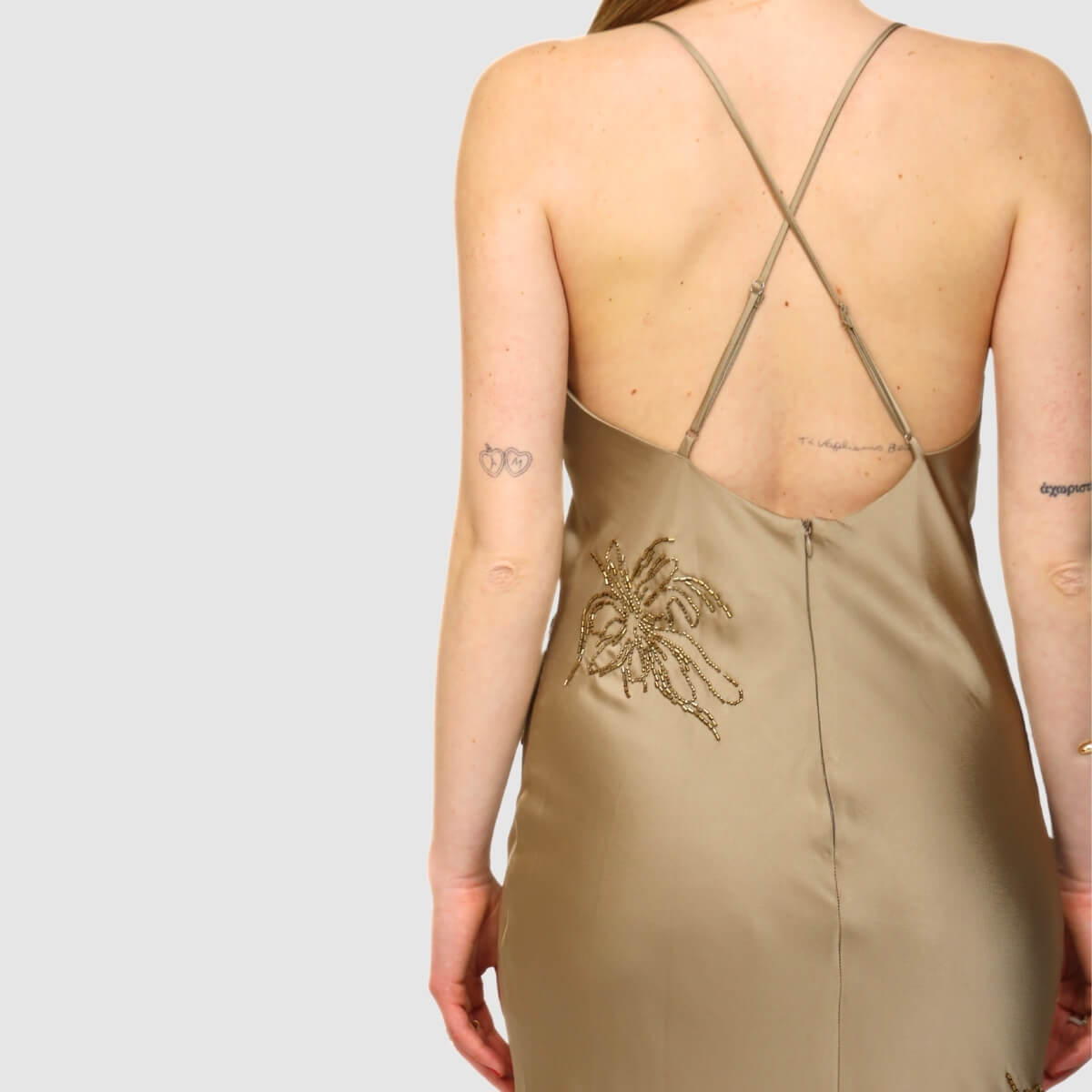 H2O ITALIA VESTITO LUNGO ALASITRA BEIGE