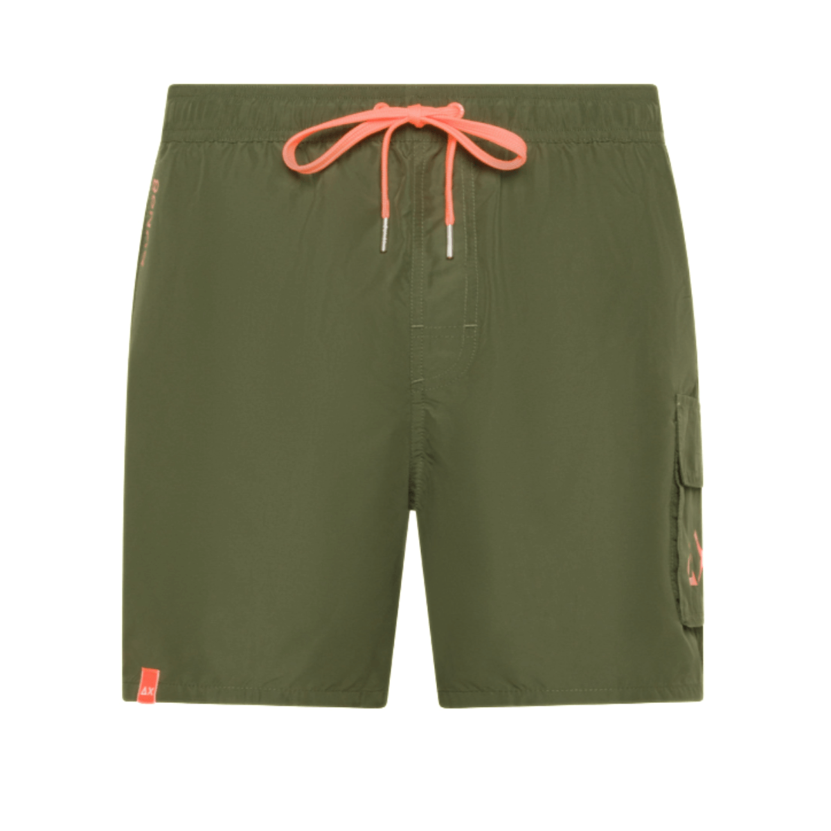 SUN68 COSTUME H35105 19 VERDE / ARANCIONE FLUO