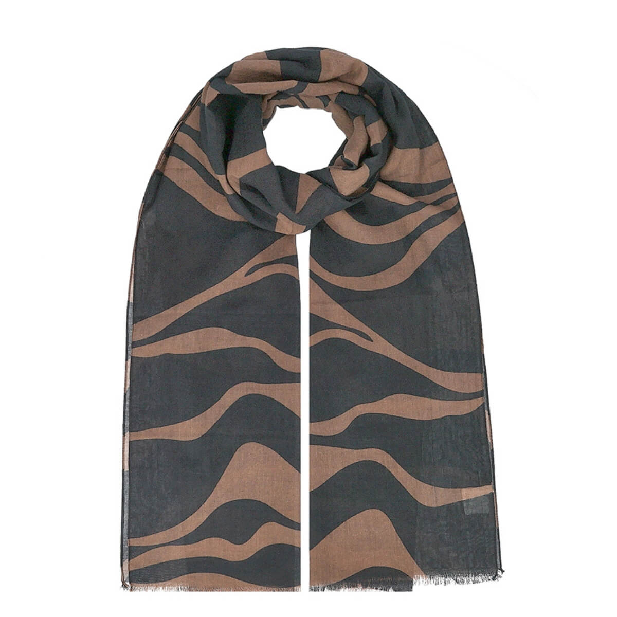 HAT YOU FOULARD DI COTONE SE1202 FANGO/NERO