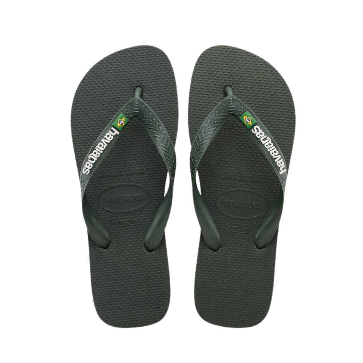 HAVAIANAS CIABATTE INFRADITO BRASIL LOGO 4110850 5983 VERDE MILITARE