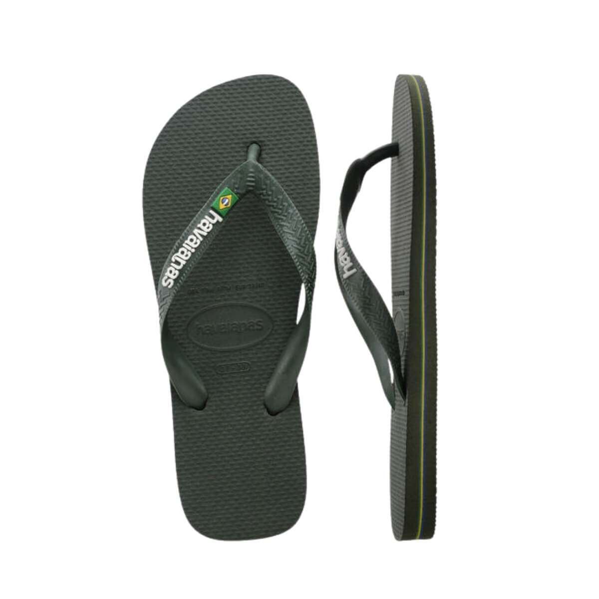 HAVAIANAS CIABATTE INFRADITO BRASIL LOGO 4110850 5983 VERDE MILITARE