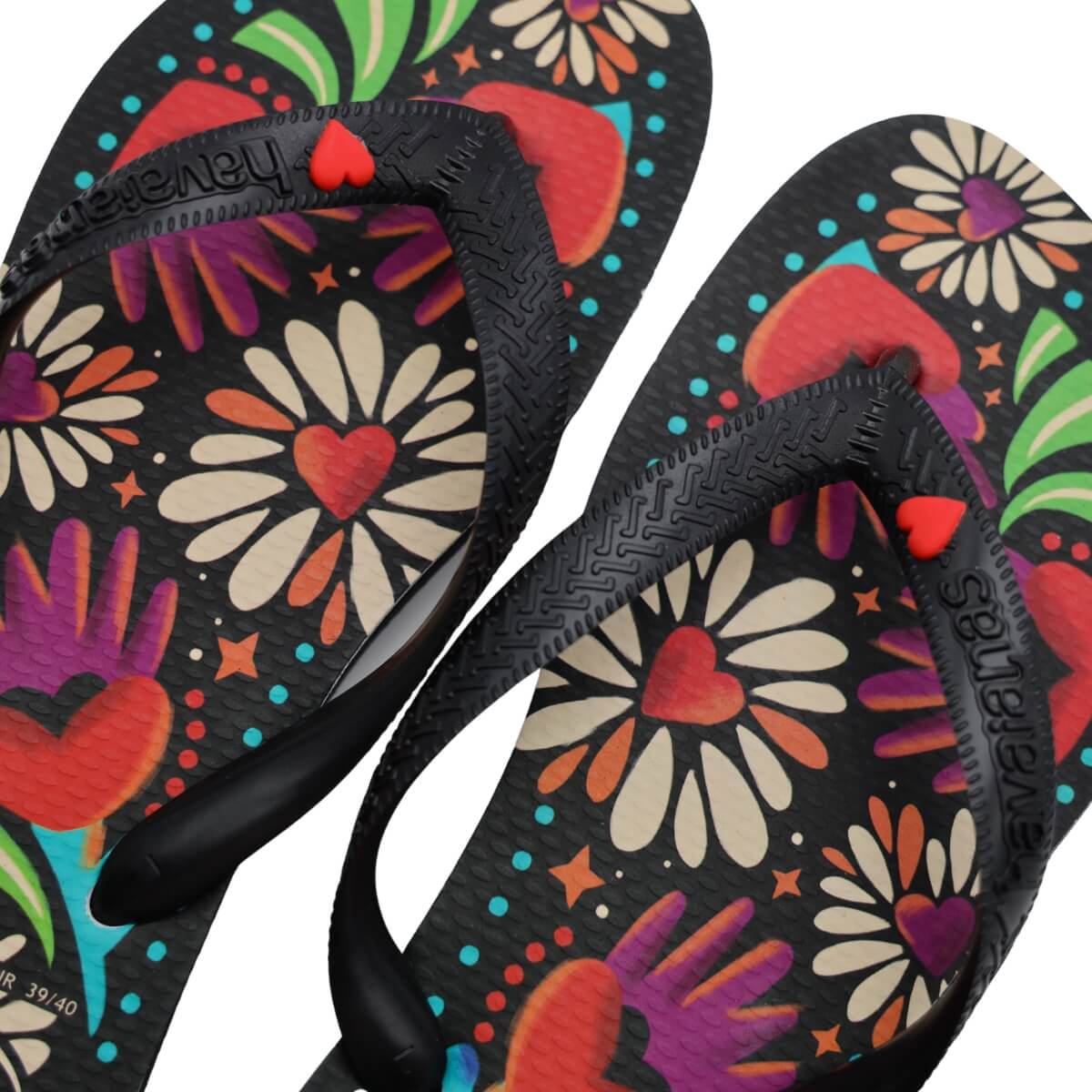 HAVAIANAS INFRADITO FLOREALE 4150323 0090 NERO