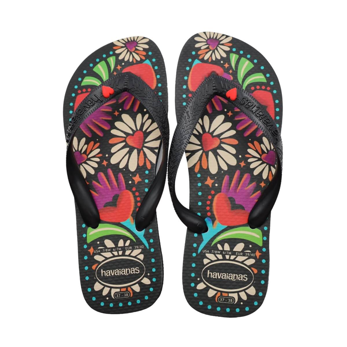 HAVAIANAS INFRADITO FLOREALE 4150323 0090 NERO