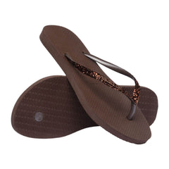 HAVAIANAS INFRADITO SLIM GLITTER II 4146975 0727 MARRONE