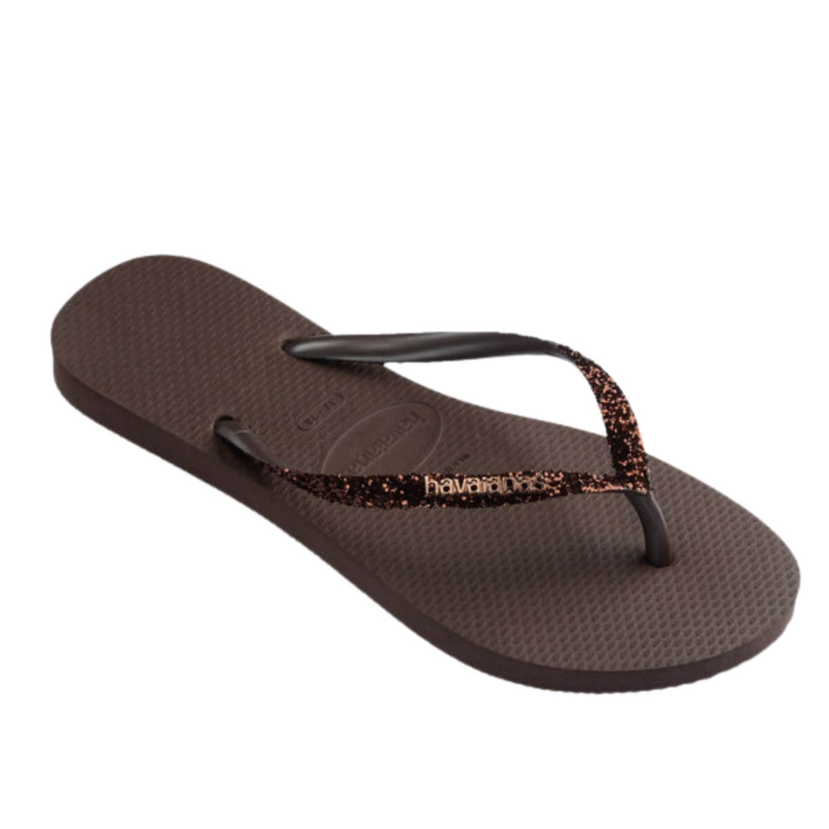 HAVAIANAS INFRADITO SLIM GLITTER II 4146975 0727 MARRONE