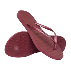HAVAIANAS INFRADITO SLIM LOGO METALLIC 4119875 9339 BORDEAUX