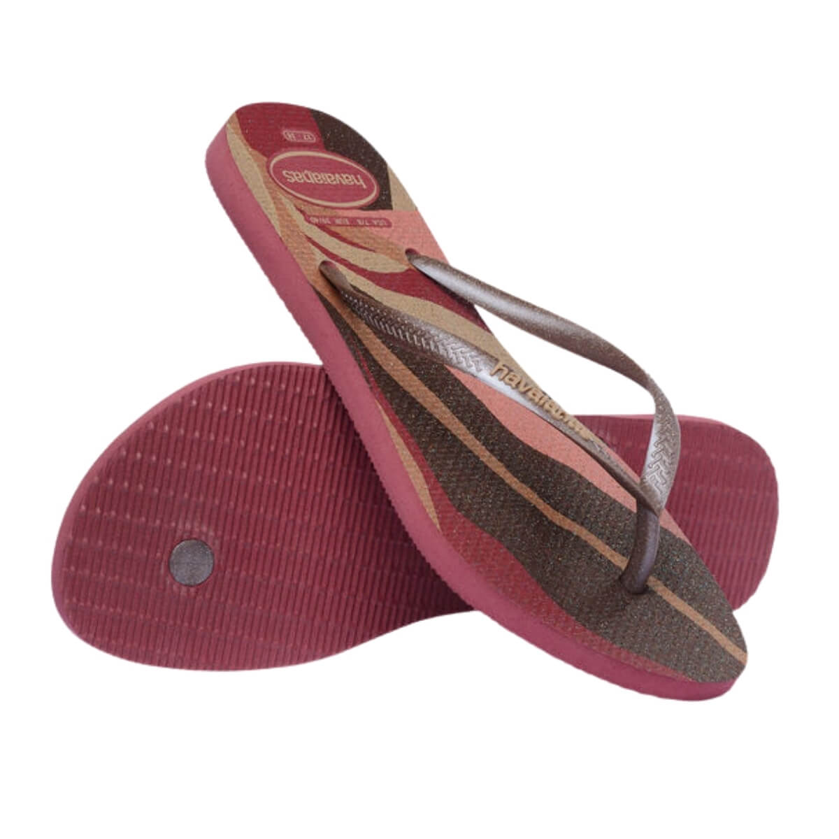 HAVAIANAS INFRADITO SLIM PALETTE GLOW 4145766 9339 BORDEAUX