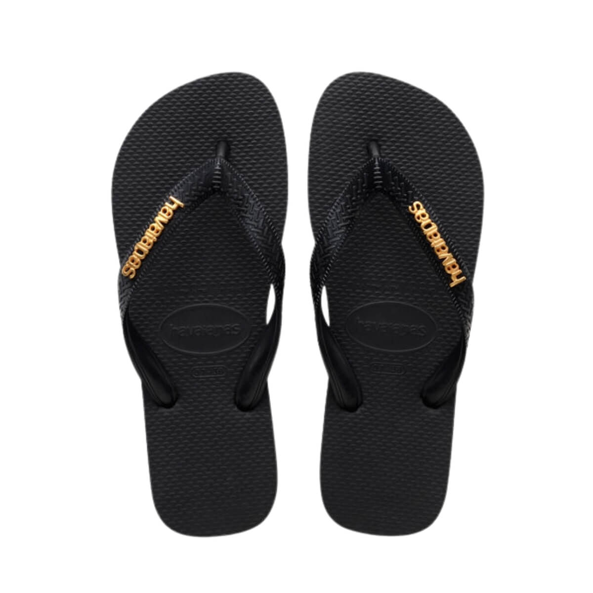 HAVAIANAS INFRADITO TOP LOGO METALLIC 4127244 1069 NERO