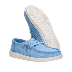 HEY DUDE SLIPON WENDY FRYED 45203 4UG AZZURRO