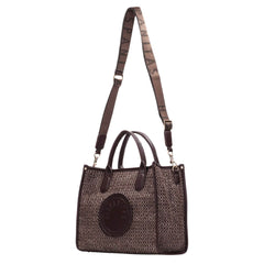 HISPANITAS SHOPPER BAG INTRECCIO 2646717 MARRONE